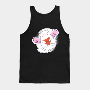 cat with wings and a heart Tank Top